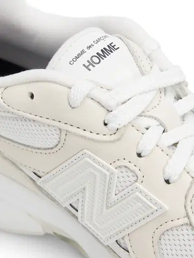 Comme des Garçons Men's Homme X New Balance Low-Top Sneakers - White - Size 10 | Thumbnail 6
