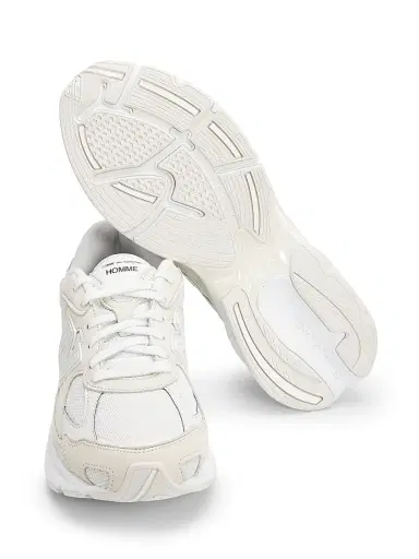 Comme des Garçons Men's Homme X New Balance Low-Top Sneakers - White - Size 10 | Thumbnail 7