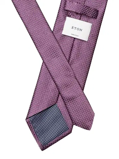 Eton Men's Geometric Satin Silk Tie | Thumbnail 3