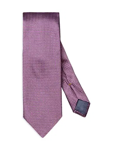 Eton Men's Geometric Satin Silk Tie | Thumbnail 1