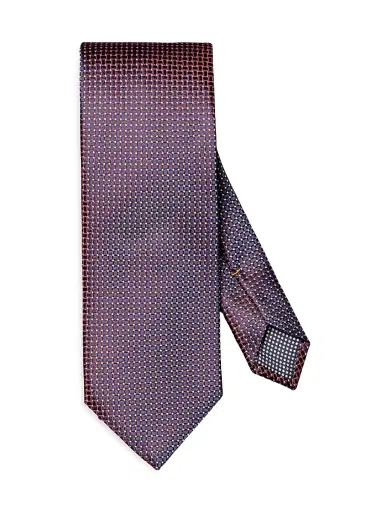 Eton Men's Micro Geometric Silk Tie | Thumbnail 1 Eton Men's Micro Geometric Silk Tie | Thumbnail 1