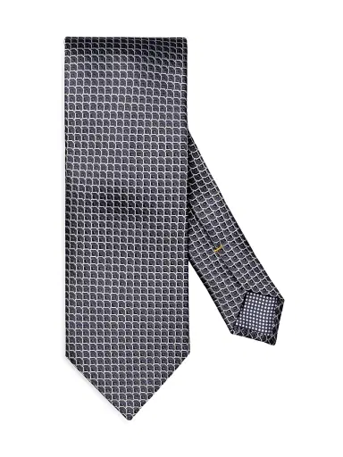 Eton Men's Geometric Woven Silk Tie | Thumbnail 1 Eton Men's Geometric Woven Silk Tie | Thumbnail 1