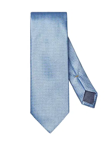 Eton Men's Geometric Silk Satin Tie | Thumbnail 1 Eton Men's Geometric Silk Satin Tie | Thumbnail 1