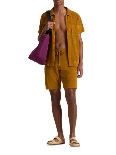 Vilebrequin Men's Terry Bermuda Shorts - Brick - Size XXL | Thumbnail 2 Vilebrequin Men's Terry Bermuda Shorts - Brick - Size XXL | Thumbnail 2