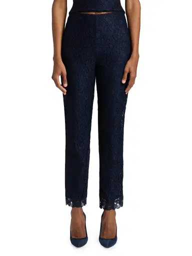 Chiara Boni La Petite Robe Women's Brett Lace Straight-Leg Pants | Thumbnail 3 Chiara Boni La Petite Robe Women's Brett Lace Straight-Leg Pants | Thumbnail 3
