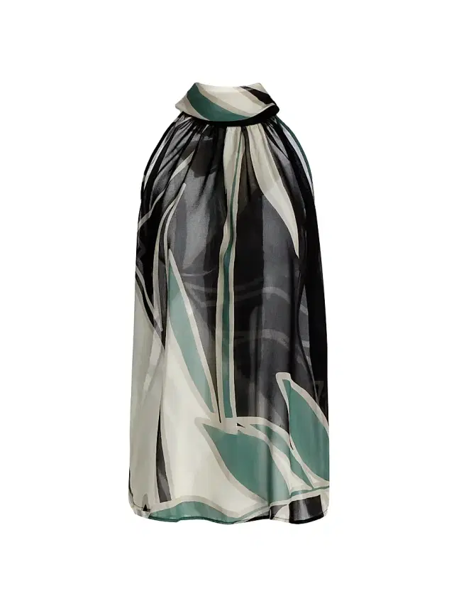 Chiara Boni La Petite Robe Women's Rysia Printed Halter Top - Tula