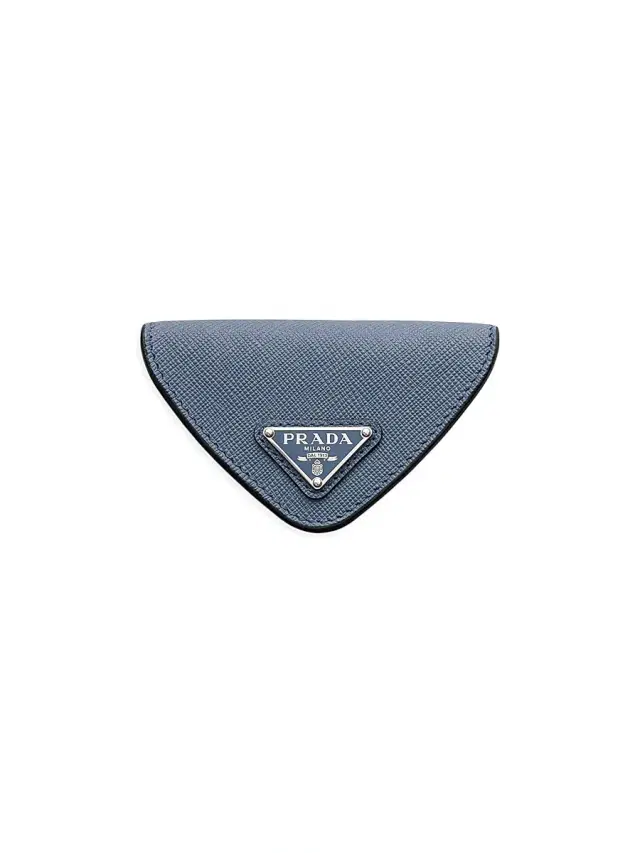 Women's Saffiano Leather Coin Purse - Blue