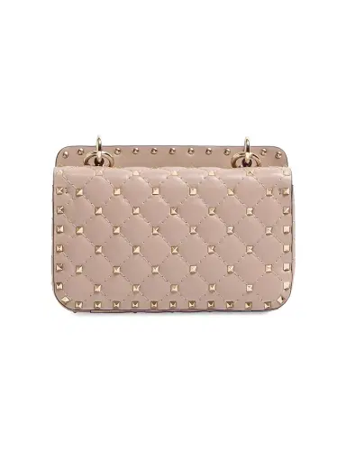 Valentino Garavani Women's Nappa Rockstud Spike Crossbody Bag - Pink | Thumbnail 3 Valentino Garavani Women's Nappa Rockstud Spike Crossbody Bag - Pink | Thumbnail 3