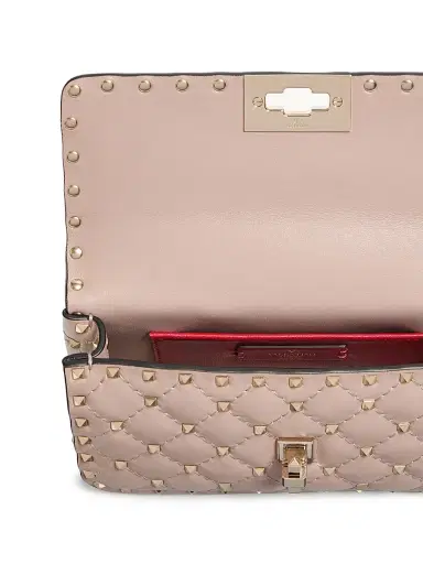 Valentino Garavani Women's Nappa Rockstud Spike Crossbody Bag - Pink | Thumbnail 6 Valentino Garavani Women's Nappa Rockstud Spike Crossbody Bag - Pink | Thumbnail 6