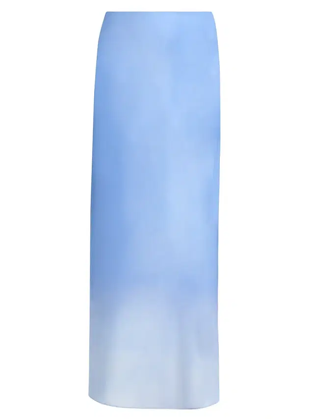 Significant Other Women's Sian Ombré Satin Maxi Skirt - Cornflower Mist