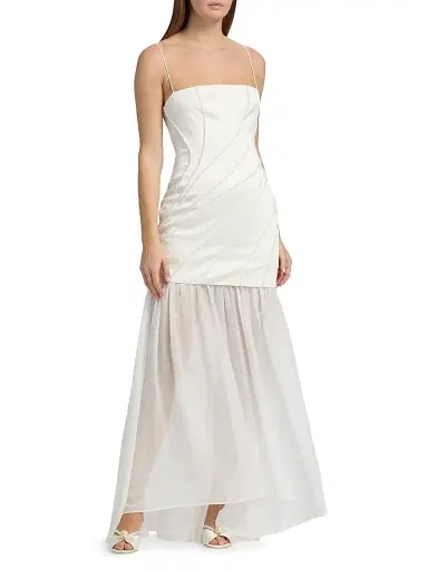 Significant Other Women's Gaia Beaded Maxi Dress - Ivory - Size 12 | Thumbnail 2