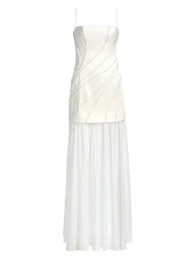 Significant Other Women's Gaia Beaded Maxi Dress - Ivory - Size 12 | Thumbnail 1