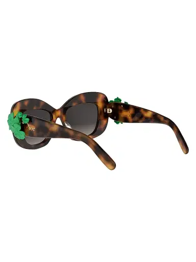 Dior Women's  Clover S3I 51MM Butterfly Sunglasses - Blonde Havana Gradient Smoke | Thumbnail 4