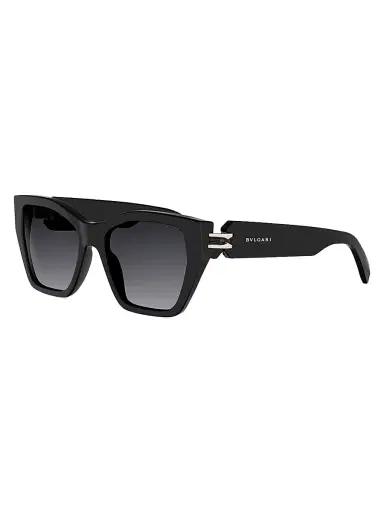 BVLGARI Women's B. Zero1 54MM Cat-Eye Sunglasses - Black Gradient Smoke | Thumbnail 1 BVLGARI Women's B. Zero1 54MM Cat-Eye Sunglasses - Black Gradient Smoke | Thumbnail 1