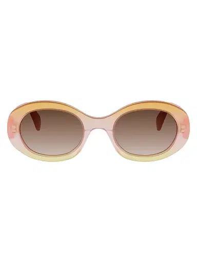 Celine Women's Triomphe 52MM Oval Sunglasses - Pink Gradient Brown | Thumbnail 2 Celine Women's Triomphe 52MM Oval Sunglasses - Pink Gradient Brown | Thumbnail 2