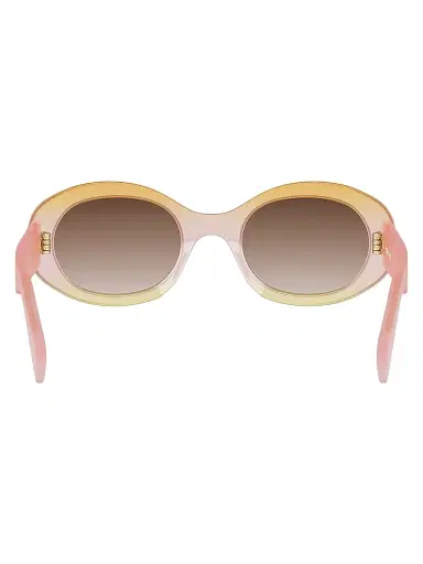 Celine Women's Triomphe 52MM Oval Sunglasses - Pink Gradient Brown | Thumbnail 5 Celine Women's Triomphe 52MM Oval Sunglasses - Pink Gradient Brown | Thumbnail 5