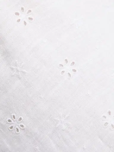 LoveShackFancy Women's Peppy Eyelet Cotton Minidress - Optic White - Size 12 | Thumbnail 7 LoveShackFancy Women's Peppy Eyelet Cotton Minidress - Optic White - Size 12 | Thumbnail 7