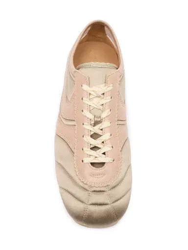 Dries Van Noten Women's Quilted Satin Low-Top Sneakers - Grey - Size 11 | Thumbnail 4