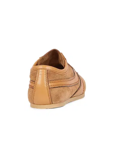 Dries Van Noten Women's Suede & Leather Low-Top Sneakers - Tan - Size 10 | Thumbnail 3