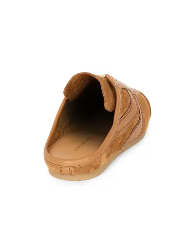 Dries Van Noten Women's Suede & Leather Sneaker Mules - Tan - Size 11 | Thumbnail 3