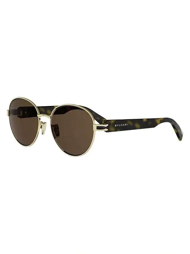 Men's B. Zero1 55MM Round Sunglasses - Gold Brown