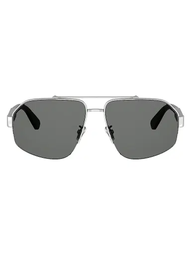 BVLGARI Men's 59MM Polarized Aviator Sunglasses - Palladium Smoke Polarized | Thumbnail 2 BVLGARI Men's 59MM Polarized Aviator Sunglasses - Palladium Smoke Polarized | Thumbnail 2