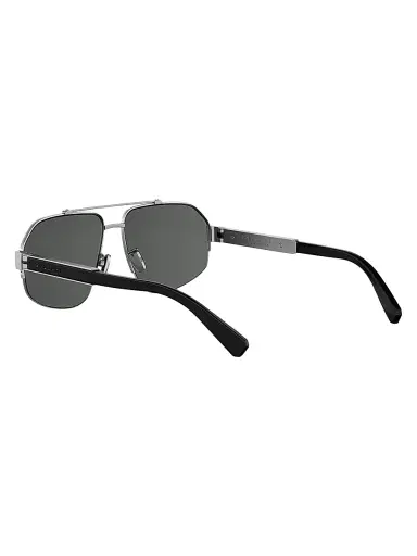 BVLGARI Men's 59MM Polarized Aviator Sunglasses - Palladium Smoke Polarized | Thumbnail 4 BVLGARI Men's 59MM Polarized Aviator Sunglasses - Palladium Smoke Polarized | Thumbnail 4
