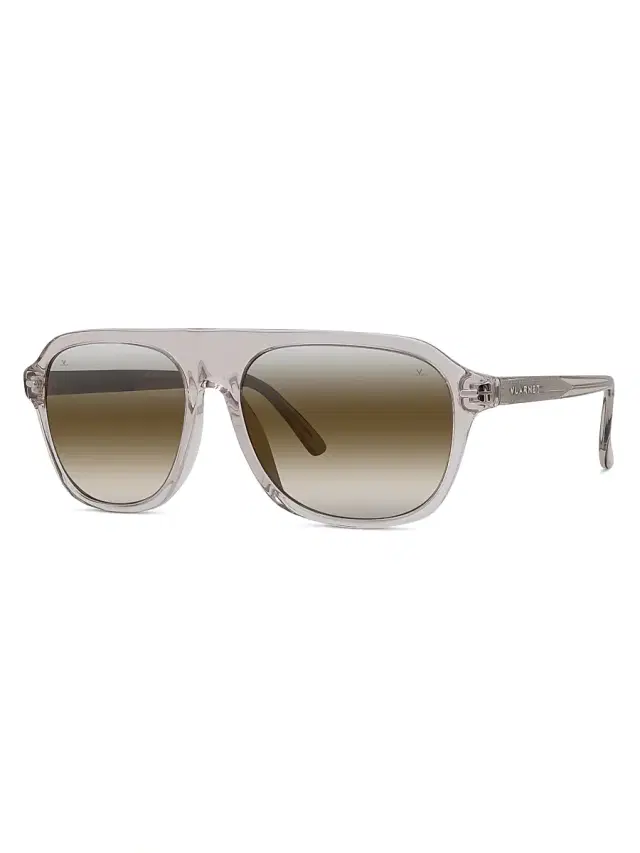 Vuarnet Men's Lifestyle-Belvedere 59MM Aviator Sunglasses - Shiny Beige Brown Mirror