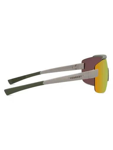 Vuarnet Men's Outdoor-Racing Mirrrored Mask Sunglasses - Shiny Beige Roviex | Thumbnail 7