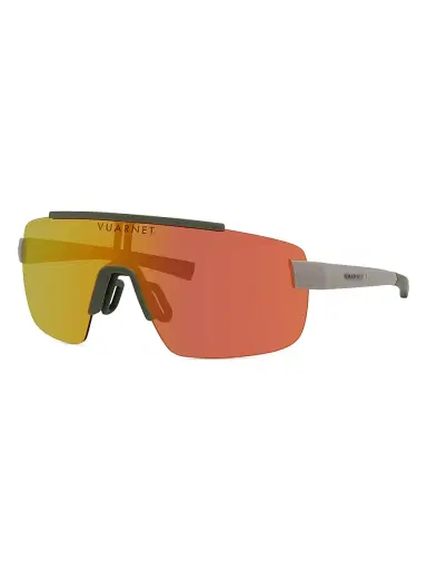 Vuarnet Men's Outdoor-Racing Mirrrored Mask Sunglasses - Shiny Beige Roviex | Thumbnail 1