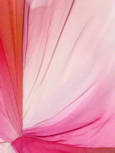 PRABAL GURUNG Women's Dyed Twist Chiffon Gown - Pink Multi - Size 2 | Thumbnail 7 PRABAL GURUNG Women's Dyed Twist Chiffon Gown - Pink Multi - Size 2 | Thumbnail 7