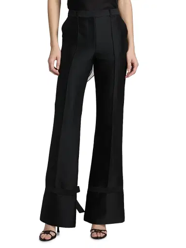 PRABAL GURUNG Women's Tie Cuff Trousers | Thumbnail 3 PRABAL GURUNG Women's Tie Cuff Trousers | Thumbnail 3