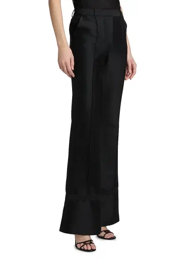 PRABAL GURUNG Women's Tie Cuff Trousers | Thumbnail 4 PRABAL GURUNG Women's Tie Cuff Trousers | Thumbnail 4