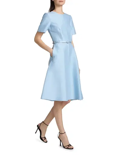 PRABAL GURUNG Women's Silk-Wool Cocktail Dress | Thumbnail 2