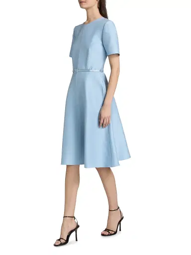 PRABAL GURUNG Women's Silk-Wool Cocktail Dress | Thumbnail 4