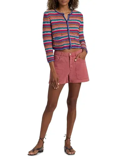 Ba&sh Women's Bevy Denim Shorts - Blush - Size XL | Thumbnail 2 Ba&sh Women's Bevy Denim Shorts - Blush - Size XL | Thumbnail 2