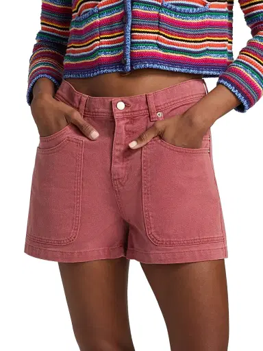 Ba&sh Women's Bevy Denim Shorts - Blush - Size XL | Thumbnail 3 Ba&sh Women's Bevy Denim Shorts - Blush - Size XL | Thumbnail 3
