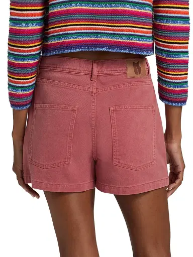 Ba&sh Women's Bevy Denim Shorts - Blush - Size XL | Thumbnail 5 Ba&sh Women's Bevy Denim Shorts - Blush - Size XL | Thumbnail 5