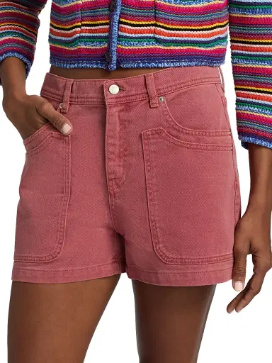 Ba&sh Women's Bevy Denim Shorts - Blush - Size XL | Thumbnail 6 Ba&sh Women's Bevy Denim Shorts - Blush - Size XL | Thumbnail 6
