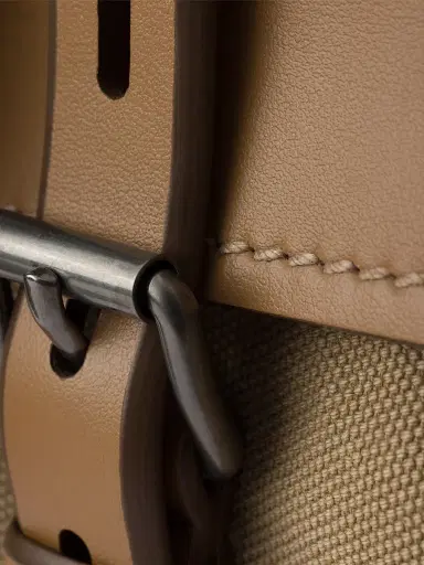 Prada Men's Route Canvas and Leather Tote Bag - Beige Khaki | Thumbnail 7