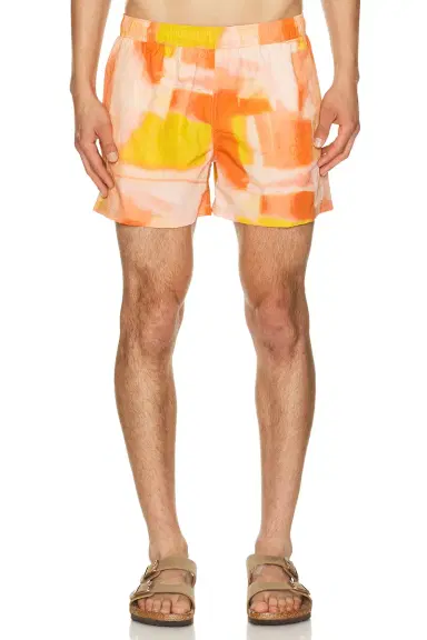AUTO-REPLY 4 Printed Sebastian Swim Trunk | Thumbnail 1