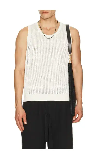 AUTO-REPLY Knit Mesh Tank Top | Thumbnail 5