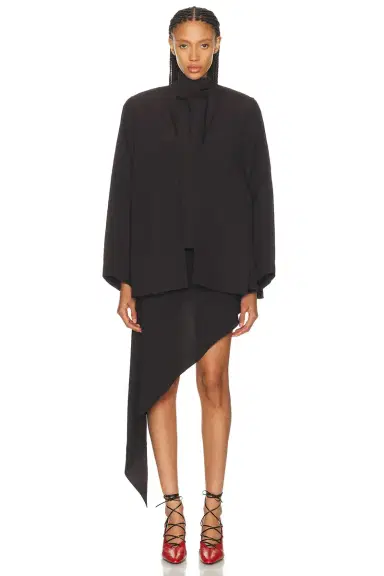 ALAÏA ALAΪA Asymmetrical Skirt | Thumbnail 5