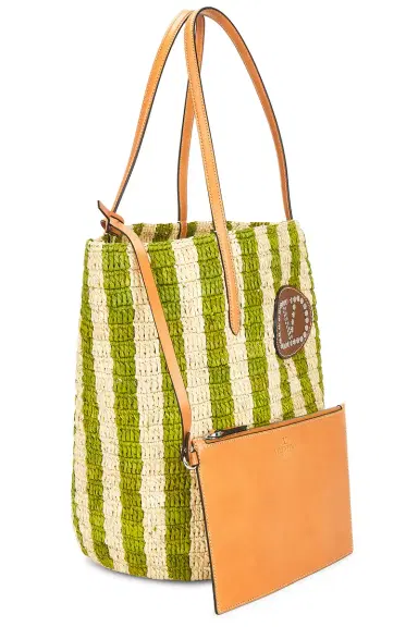 Valentino Garavani Crochet Raffia VLogo Signature Bucket Bag | Thumbnail 4