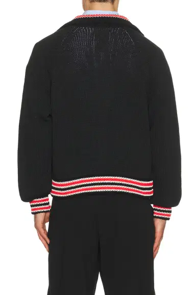 rice nine ten Knitted Varsity Jacket | Thumbnail 2 rice nine ten Knitted Varsity Jacket | Thumbnail 2