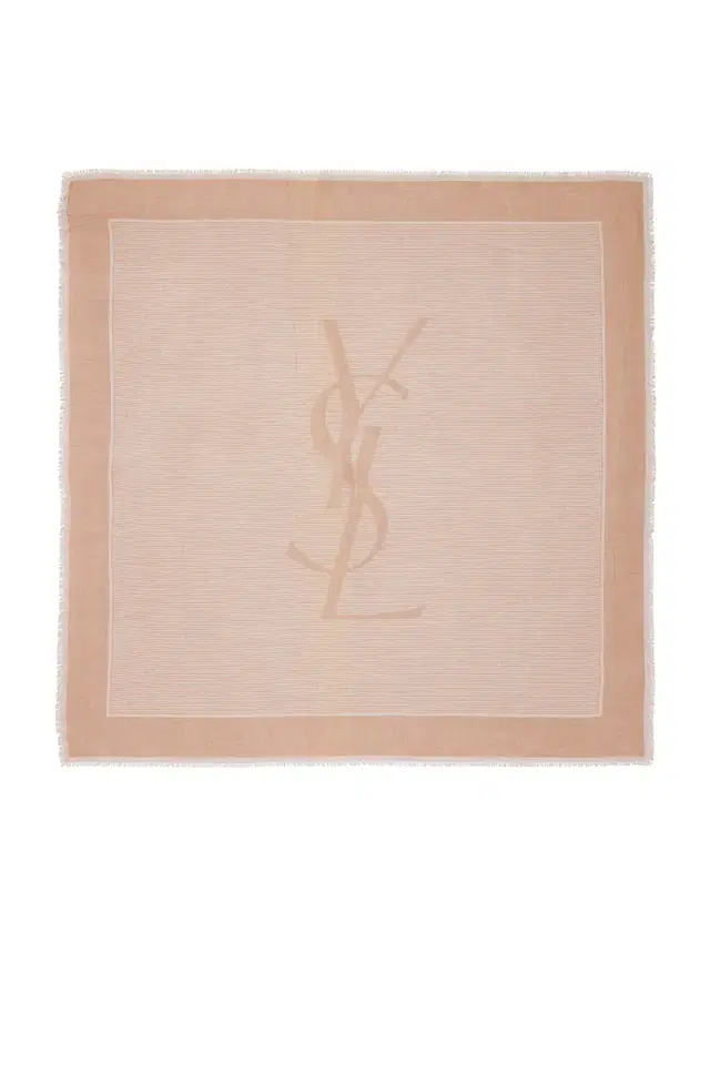Saint Laurent Cashmere Logo Scarf