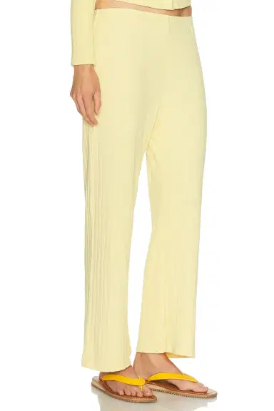 DONNI. The Pointelle Simple Crop Pant | Thumbnail 2