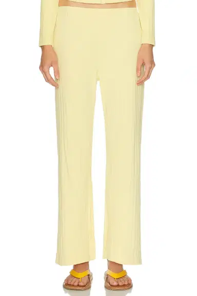 DONNI. The Pointelle Simple Crop Pant | Thumbnail 1