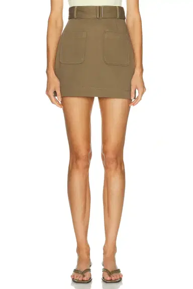 Matthew Bruch Belted Mini Skirt | Thumbnail 1