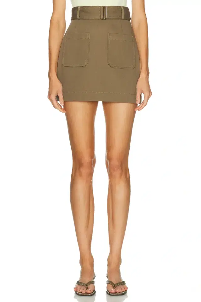 MATTHEW BRUCH Belted Mini Skirt